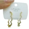 A pair of fashionable and simple earrings and light luxury alloy stud earrings for women Item Picture